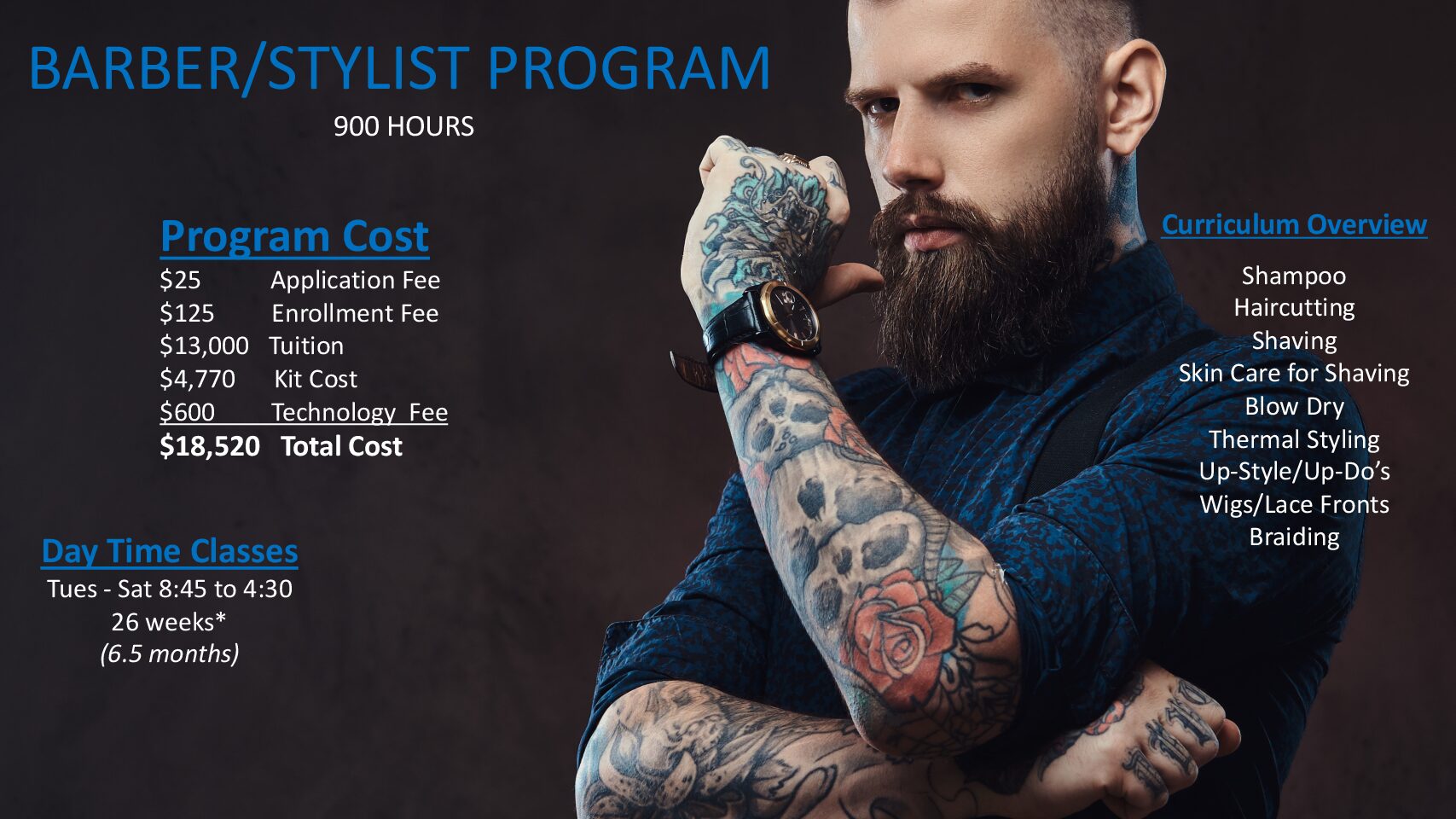 Aveda Institute Barber Schools in Maryland Program Hours and Curriculum Overview